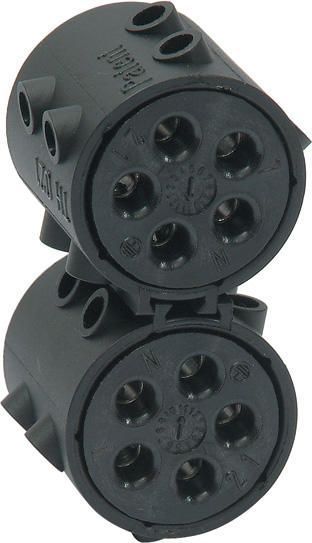 Клемні круглі колодки IP20 32А 5-контактів THB.021.B1A - ROUND TERMINAL BLOCK 5P SCREW THB.021.B1A фото