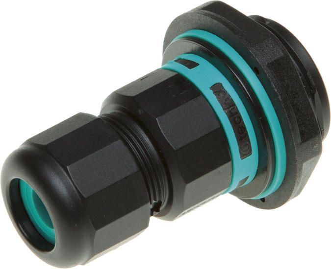 З'єднувач кабельний THB.391.A3A - MINI CONNECTOR LINEAR 3P 32A/450V SCREW D7-12 TEETUBE IP68/IP69K THB.391.A3A фото