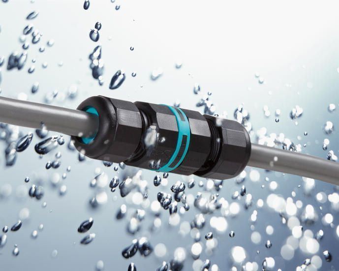 З'єднувач кабельний THB.391.A3A - MINI CONNECTOR LINEAR 3P 32A/450V SCREW D7-12 TEETUBE IP68/IP69K THB.391.A3A фото
