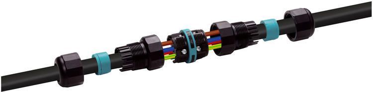 З'єднувач кабельний THP.391.A3A - MINI CONNECTOR LINEAR 3P 32A / 450V SCREW D7-12 TEETUBE IP68 / IP69K THP.391.A3A фото