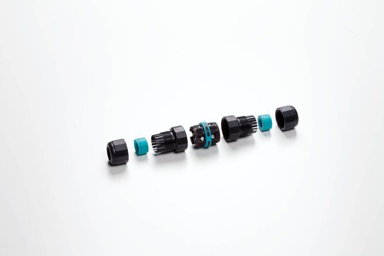 Соединитель кабель кабель THB.391.A4A - MINI CONNECTOR LINEAR 3P 32A/450V SCREW D7-12 TEETUBE IP68/IP69K THB.391.A4A фото