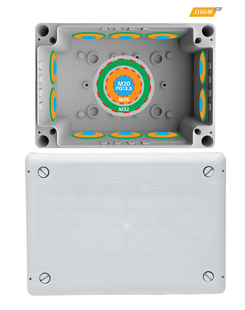 Розподільча коробка J160-M 102 x 152 x 65 IP66 IK08 J160-M фото