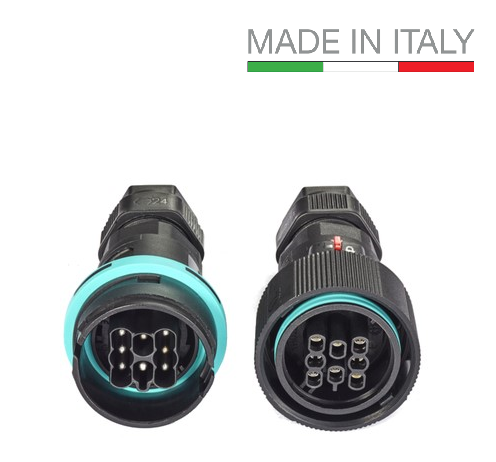 Герметичный разъем THB.405.A8A.R CONNECTOR 10A 8pin CABLE SCREW D7-14 IP68 THB.405.A8A.R фото