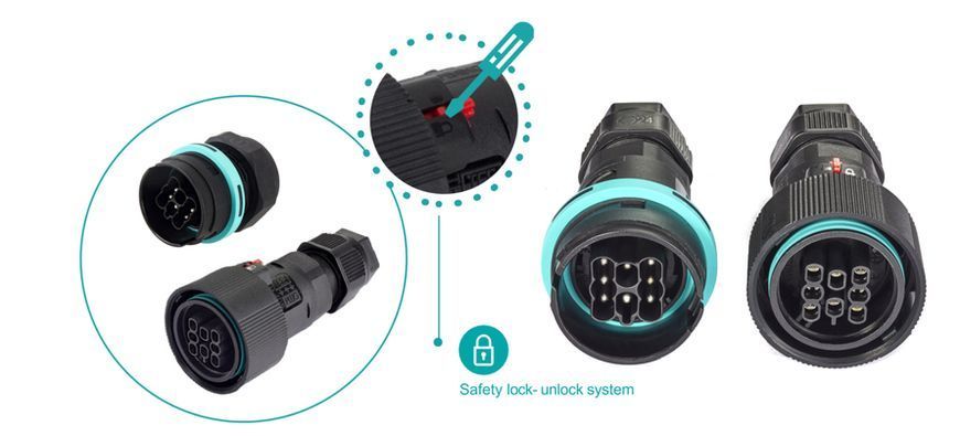 Герметичный разъем THB.405.A8A.R CONNECTOR 10A 8pin CABLE SCREW D7-14 IP68 THB.405.A8A.R фото