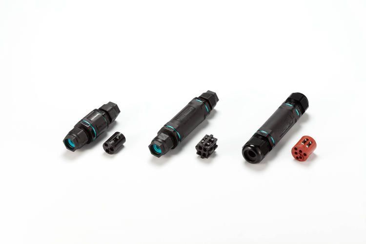 Соединитель кабель кабель THB.400.C1A - CONNECTOR LINEAR 3P 32A/450V SCREW D7-13,5 TEETUBE IP68/IP69K THB.400.C1A фото