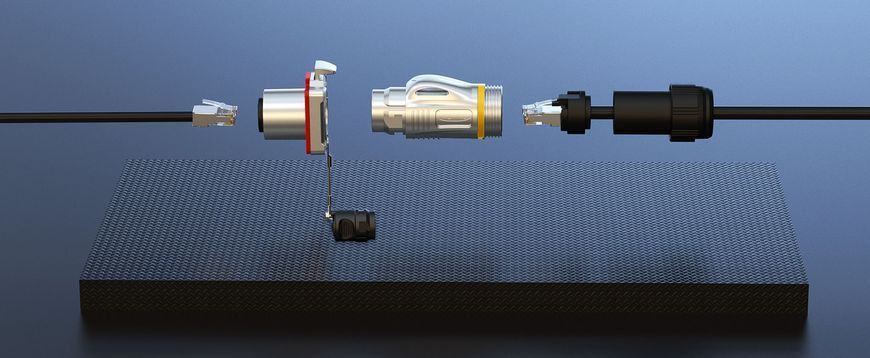 Разъем cnlinko BD-24-C/RJ45/015/PE- 43-001A/BD-24-J/RJ45/213/SX - 43-202 8р корпус 1.5А 125В IP68 BD-24-C/RJ45/015/PE- 43-001A/BD-24-J/RJ45/213/SX фото