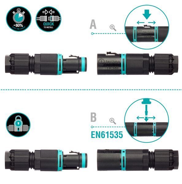 РАЗЪЕМ ЭЛЕКТРИЧЕСКИЙ THB.381.A3A+THB.381.B3A MICRO-CONN 10A 3pin Plug and Socket connector THB.381.A3A+THB.381.B3A фото