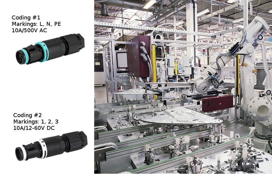 РАЗЪЕМ ЭЛЕКТРИЧЕСКИЙ THB.381.A3A+THB.381.B3A MICRO-CONN 10A 3pin Plug and Socket connector THB.381.A3A+THB.381.B3A фото