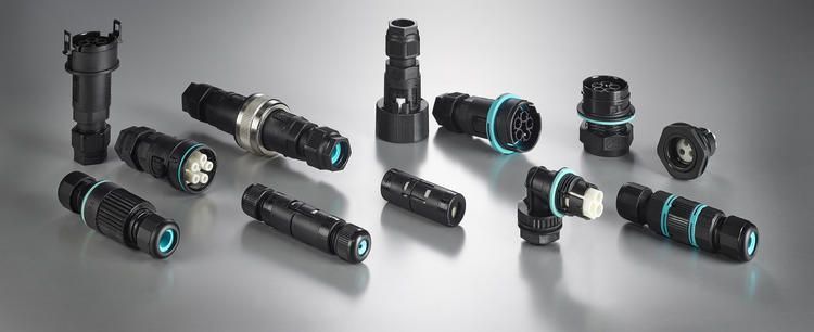 Силовий роз'єм THB.387.A4A.L + THB.387.B4A.L - MINI-CONNECTOR 17,5A 4pin CABLE D7-13,5 IP68 THB.387.A4A.L + THB.387.B4A.L фото