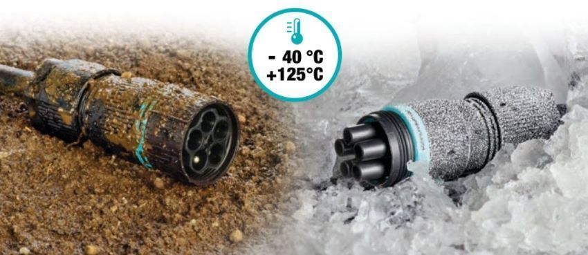 Силовий роз'єм THB.387.A4A.L + THB.387.B4A.L - MINI-CONNECTOR 17,5A 4pin CABLE D7-13,5 IP68 THB.387.A4A.L + THB.387.B4A.L фото