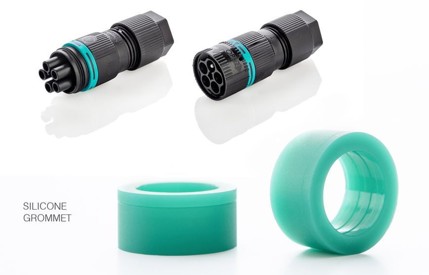 Силовий роз'єм THB.387.A4A.L + THB.387.B4A.L - MINI-CONNECTOR 17,5A 4pin CABLE D7-13,5 IP68 THB.387.A4A.L + THB.387.B4A.L фото