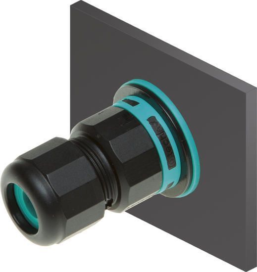 Соединитель кабельный THB.391.B4A - MINI-CONNECTOR PANEL 4P SCREW D7-12 IP68 NUT THB.391.B4A фото
