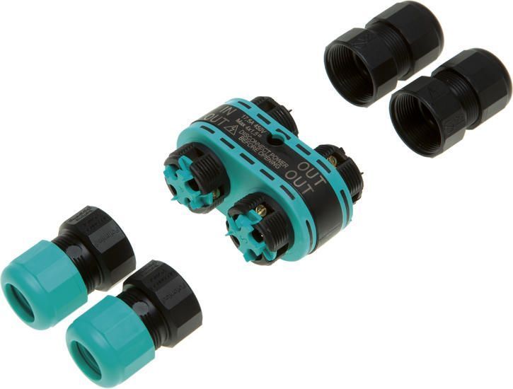 Кабельний розгалужувач THB.392.A4A - MINI-DISTRIBUTOR 4WAYS 4P SCREW D7-12 IP68 THB.392.A4A фото