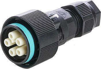 Промисловий роз'єм вилка-розетка THB.405.A2A + THB.405.B2A- CONNECTOR 20A 5pin cable D7-14 IP68 THB.405.A2A+THB.405.B2A фото