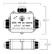 Розподільна коробка SWT.M686-T 3pin IP68, 24A, 450V SWT.M686-T фото 3