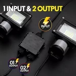 Коробка розподільна зовнішня IP68 SWT.M686- Y 3pin, 24A, 450V, діаметр кабелю 4-14мм. SWT.M686- Y фото