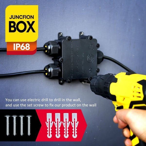 Коробка розподільна зовнішня IP68 SWT.M686- Y 3pin, 24A, 450V, діаметр кабелю 4-14мм. SWT.M686- Y фото