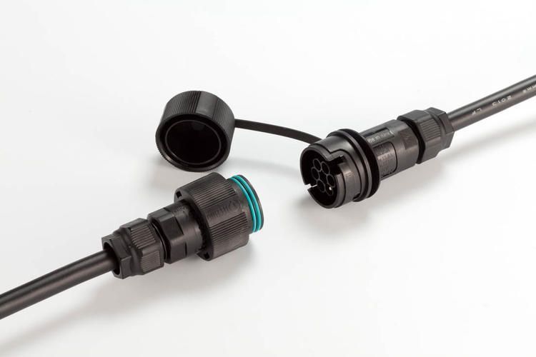 Промышленный разъем THB.405.A2E+THB.405.B2E - CONNECTOR 17,5A 6pin CABLE SCREW D7-14 IP68 THB.405.A2E+THB.405.B2E фото