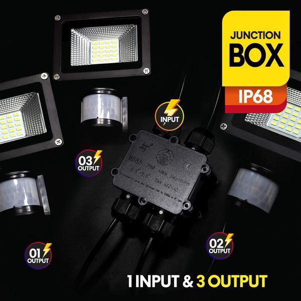 Розподільна коробка IP68 SWT.M686-H 3 контакту, 24А, 450В. SWT.M686-H фото