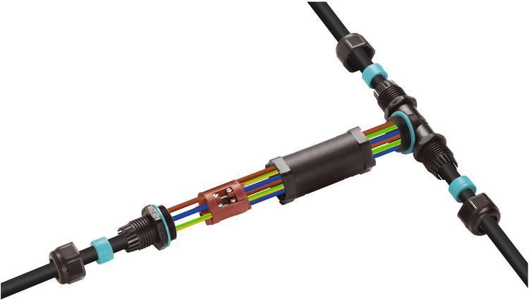 Кабельный разветвитель IP68 THB.402.C2E - CONNECTOR T 3+3P SCREW D7-13.5/7-13.5 IP68 THB.402.C2E фото