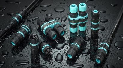 Роз'єм вилка розетка THB.387.A3A + THB.387.B3A - MINI-CONNECTOR 17,5A 3pin CABLE D7-12 IP68 THB.387.A3A+THB.387.B3A фото
