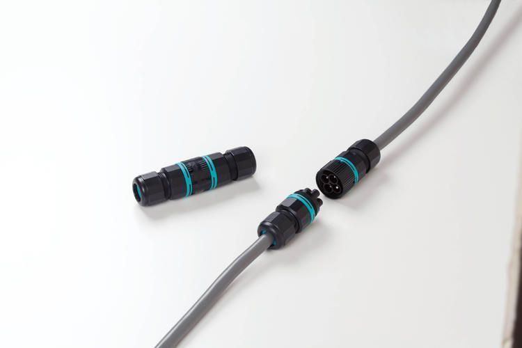 Роз'єм вилка розетка THB.387.A3A + THB.387.B3A - MINI-CONNECTOR 17,5A 3pin CABLE D7-12 IP68 THB.387.A3A+THB.387.B3A фото
