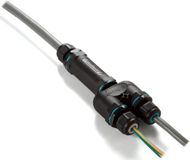 Кабельный разветвитель ip68 THB.399.D9B - CONNECTOR Y 3+3P SCREW D8-17/8-17 IP68 THB.399.D9B фото